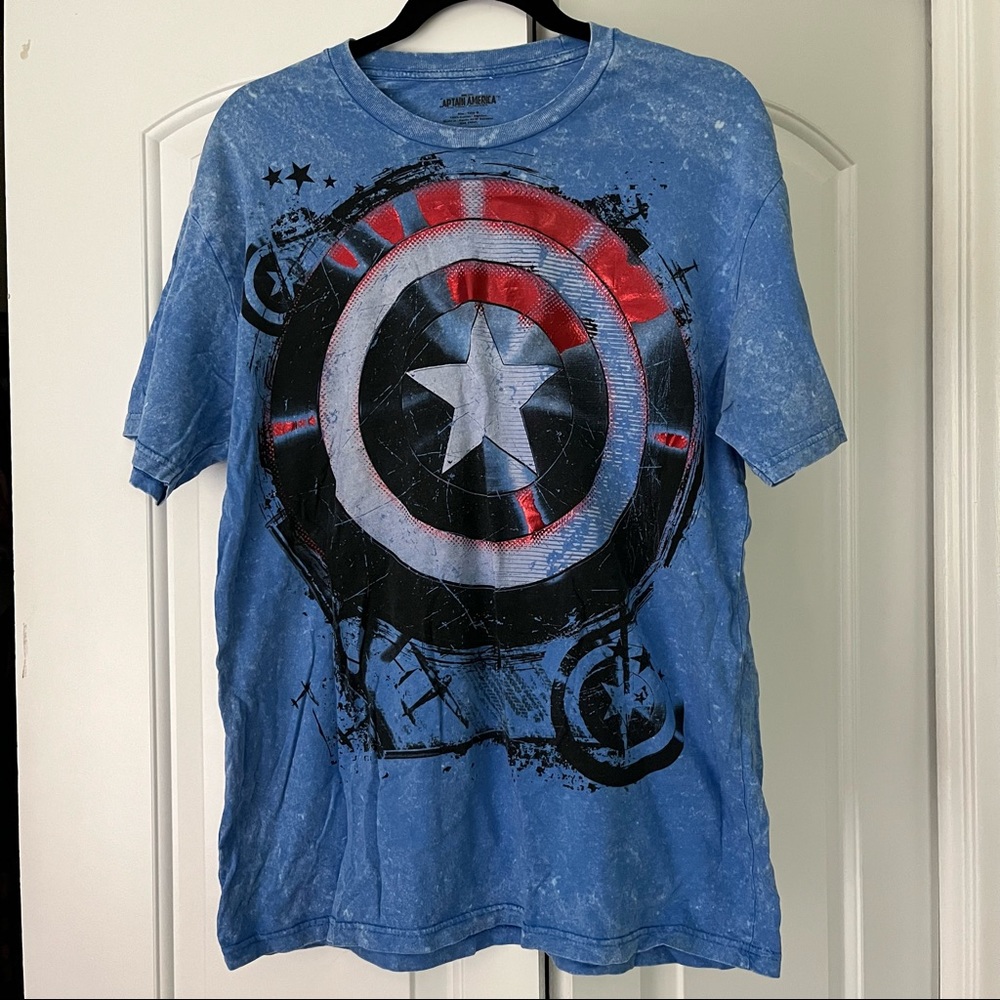 Marvel Captain America tie dye holographic tee - Picture 2 of 3